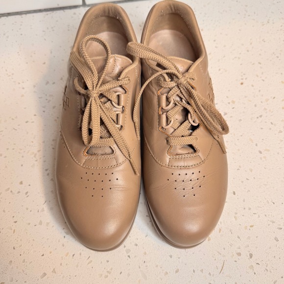 Sas Shoes Womens 8.5 N Free Time Walking Sneakers Tan  SAS Free‎ Time Tan Leather Walking Shoes Womens 8.5 M Comfort Sneakers USA Made